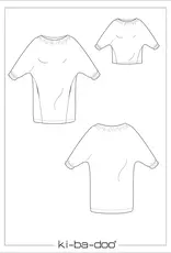 Patroon Rajka vleermuis kleed, shirt Patroon Rajka vleermuis kleed, shirt