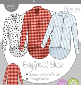 Patroon Boyfriend hemdblouse