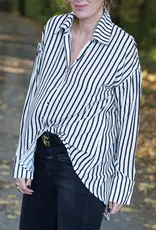 Patroon Boyfriend hemdblouse
