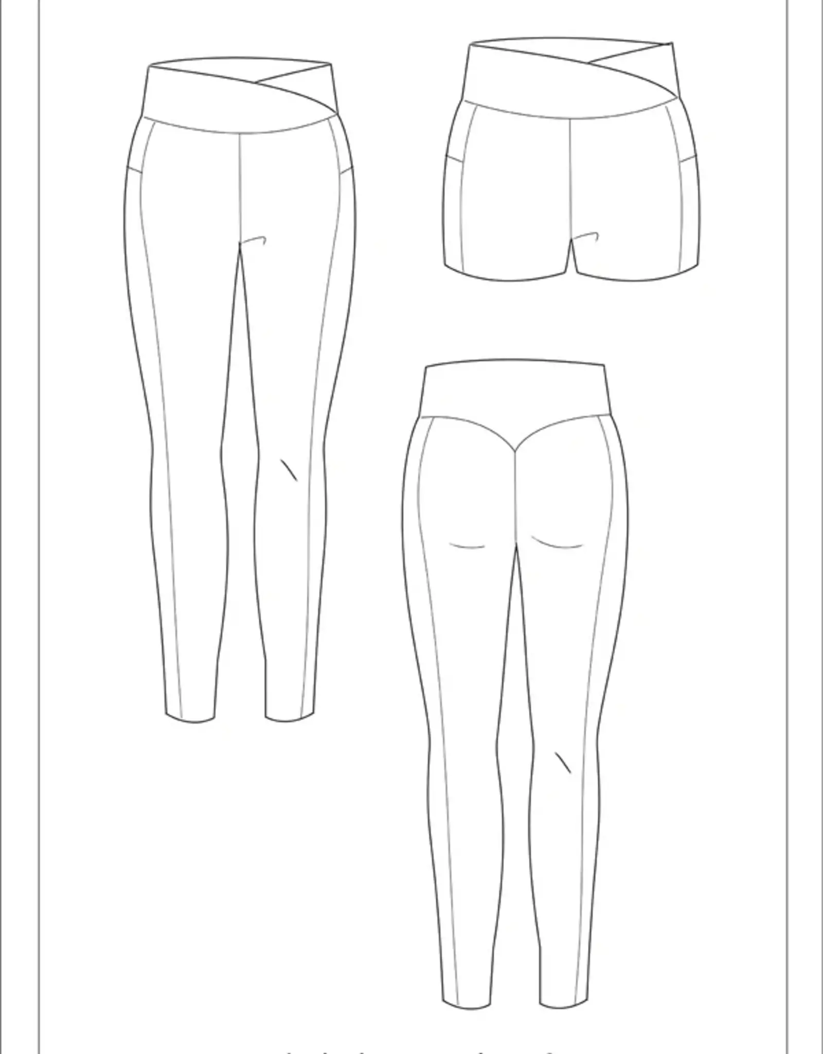 Patroon Sport legging 2 dames