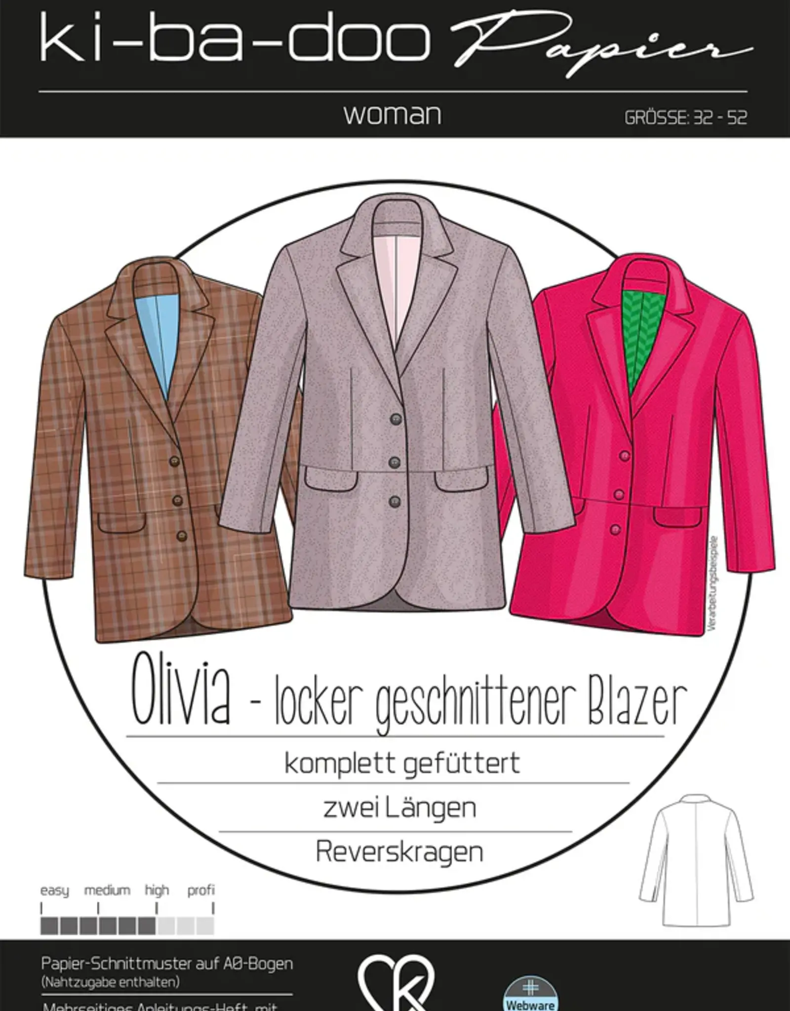 Patroon Olivia blazer dames