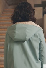 Gecoat regenjasstof  grijsblauw Gecoat regenjasstof  grijsblauw