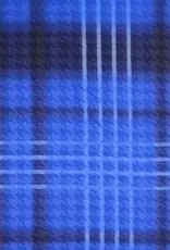 Satijn met 3D structuur pied-de-poule kobalt Satijn met 3D structuur pied-de-poule kobalt