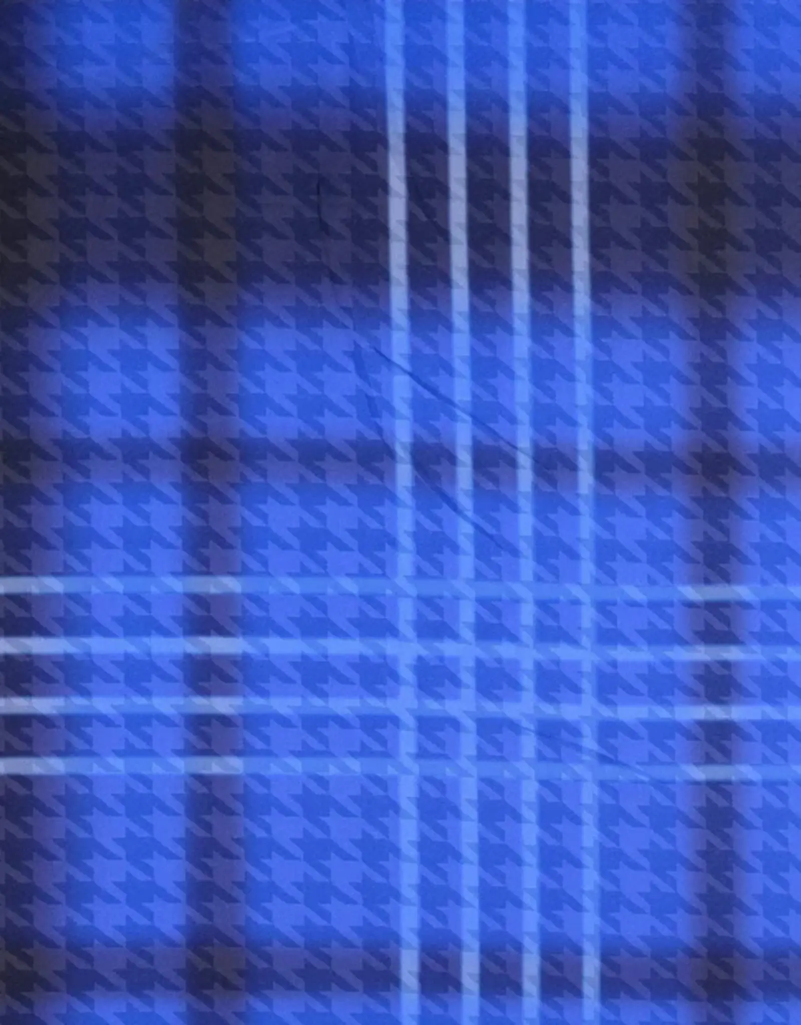 Satijn met 3D structuur pied-de-poule kobalt