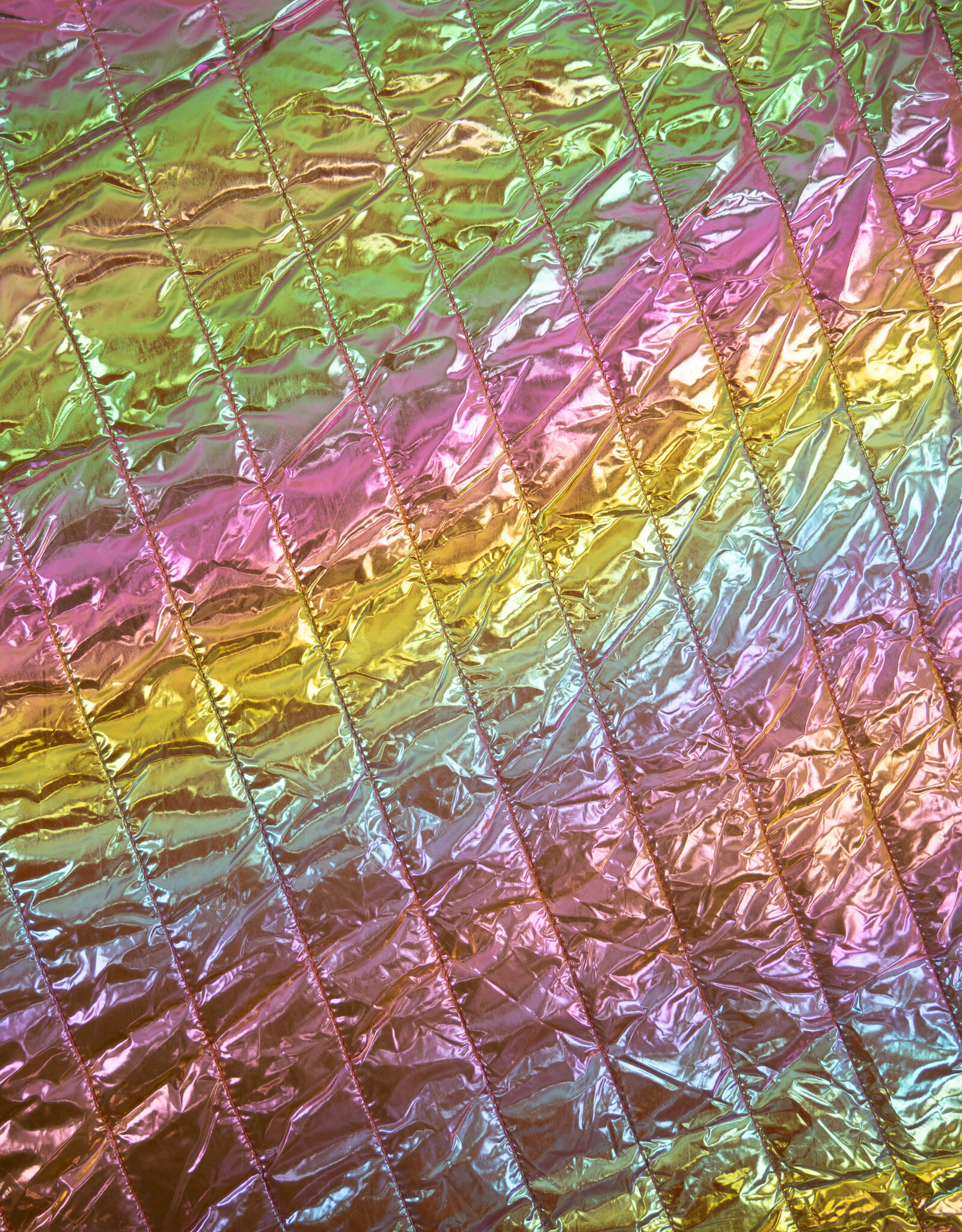 Rainbow matelassé dubbel pels beige