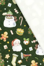 Jogging donker groen vintage kerst