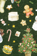 Jogging donker groen vintage kerst