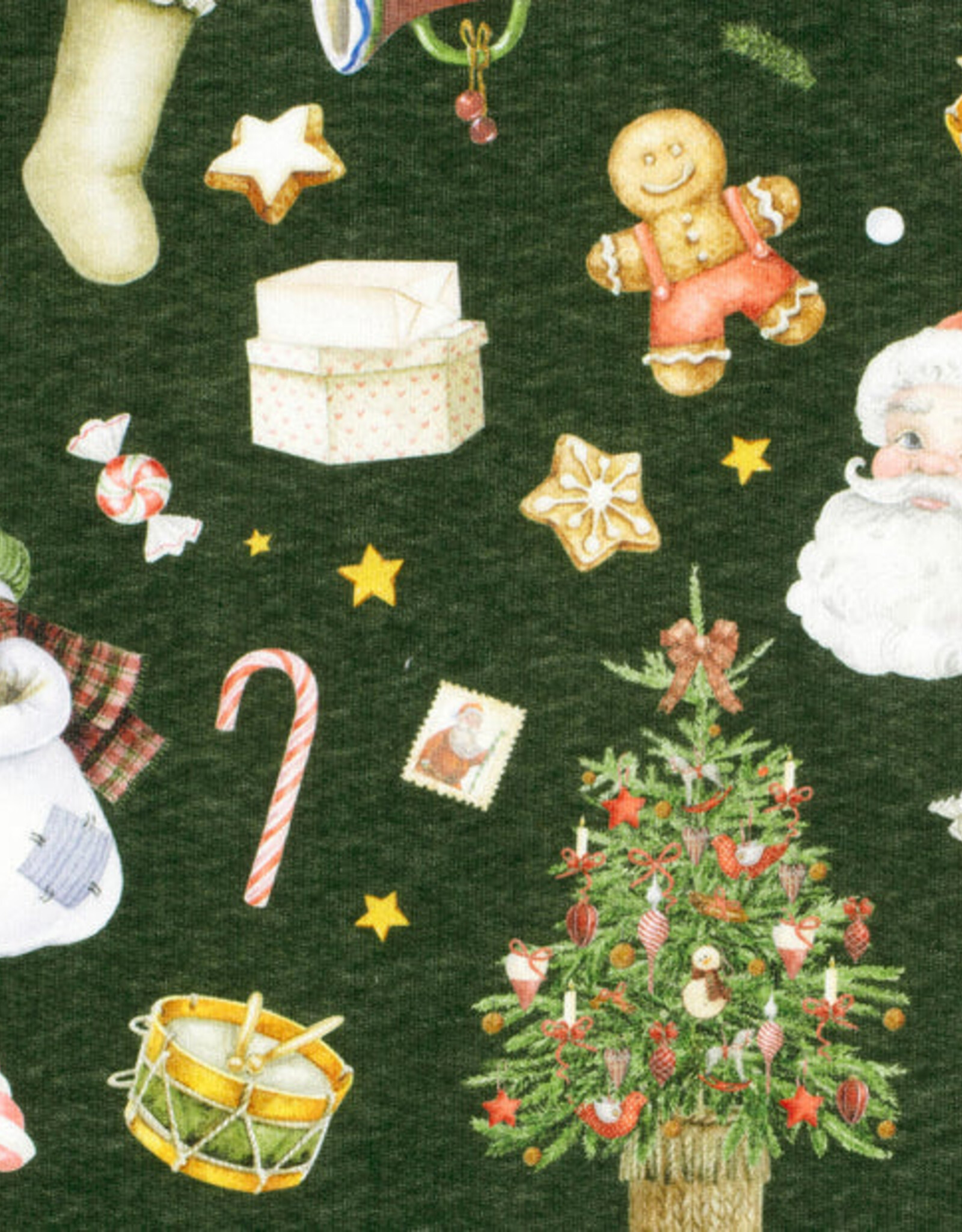 Jogging donker groen vintage kerst