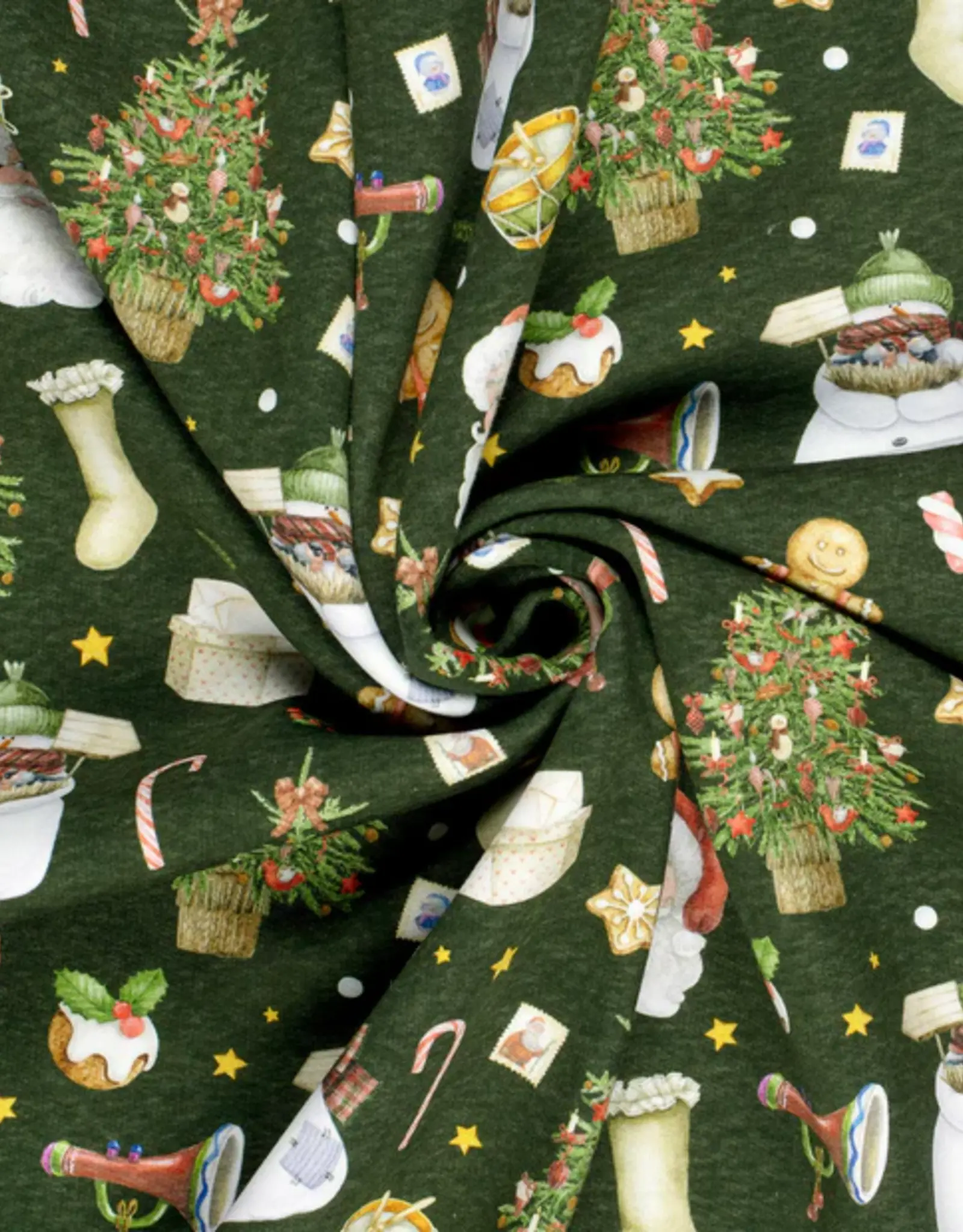 Jogging donker groen vintage kerst