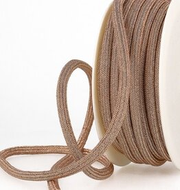 Metallic rond koord rose 7 mm