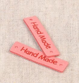 Stoffenschuur selectie Label hand made roze 8 stuks