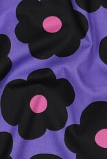 Poplin Big flower purple - Nerida