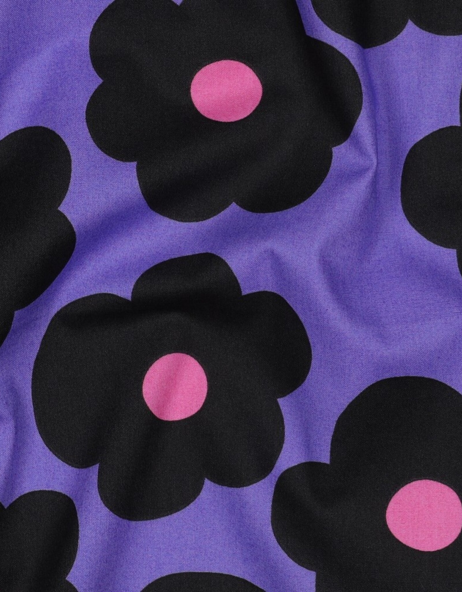 Poplin Big flower purple - Nerida