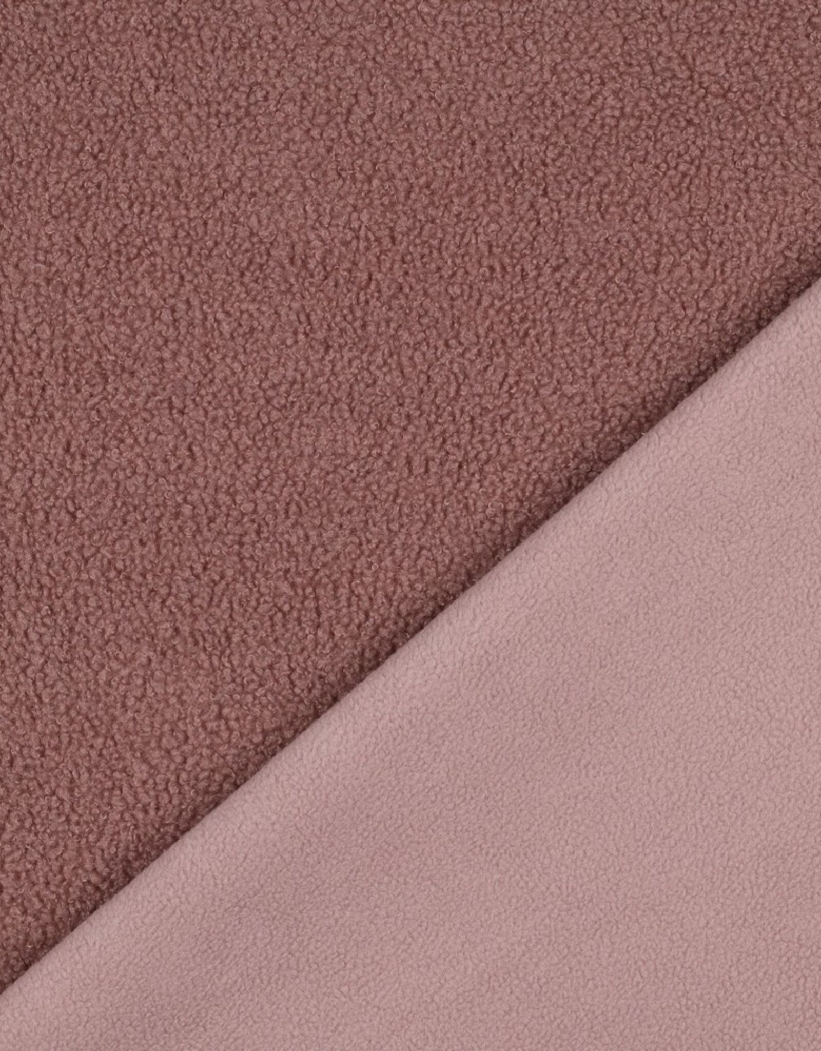 Teddy fleece boucle dubbelzijdige blush