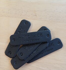 Stoffenschuur selectie Label handmade limited edition leder goud 5 stuks