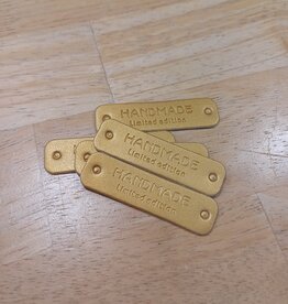 Stoffenschuur selectie Label handmade limited edition leder zwart 5 stuks