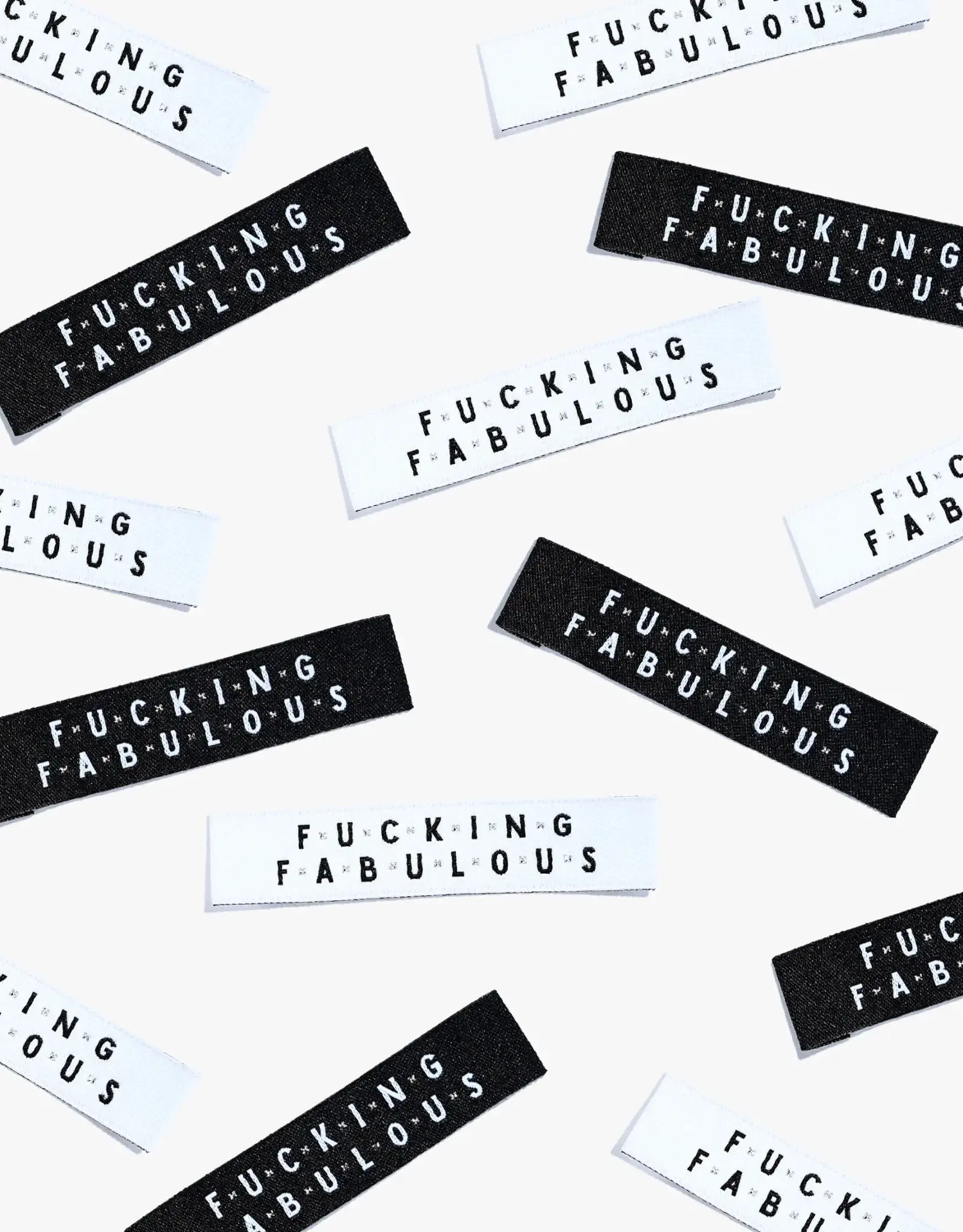 Fucking fabulous labels - 6 stuks innaailabels