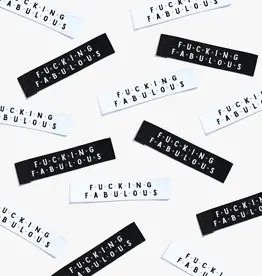 Fucking fabulous labels - 6 stuks innaailabels