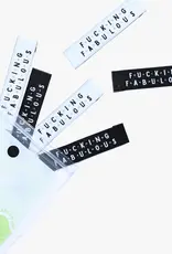 Fucking fabulous labels - 6 stuks innaailabels Fucking fabulous labels - 6 stuks innaailabels