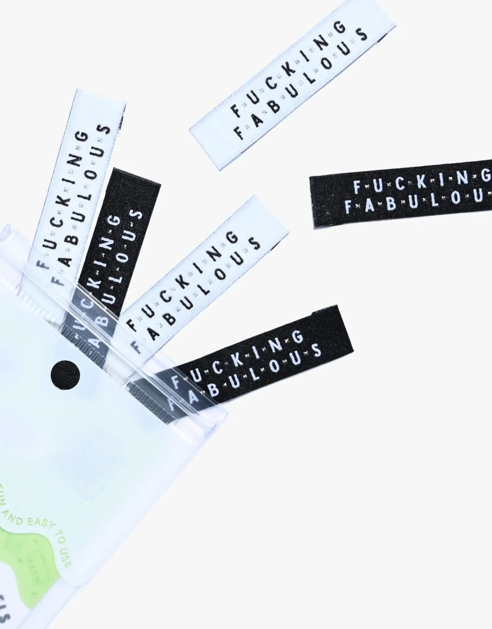 Fucking fabulous labels - 6 stuks innaailabels