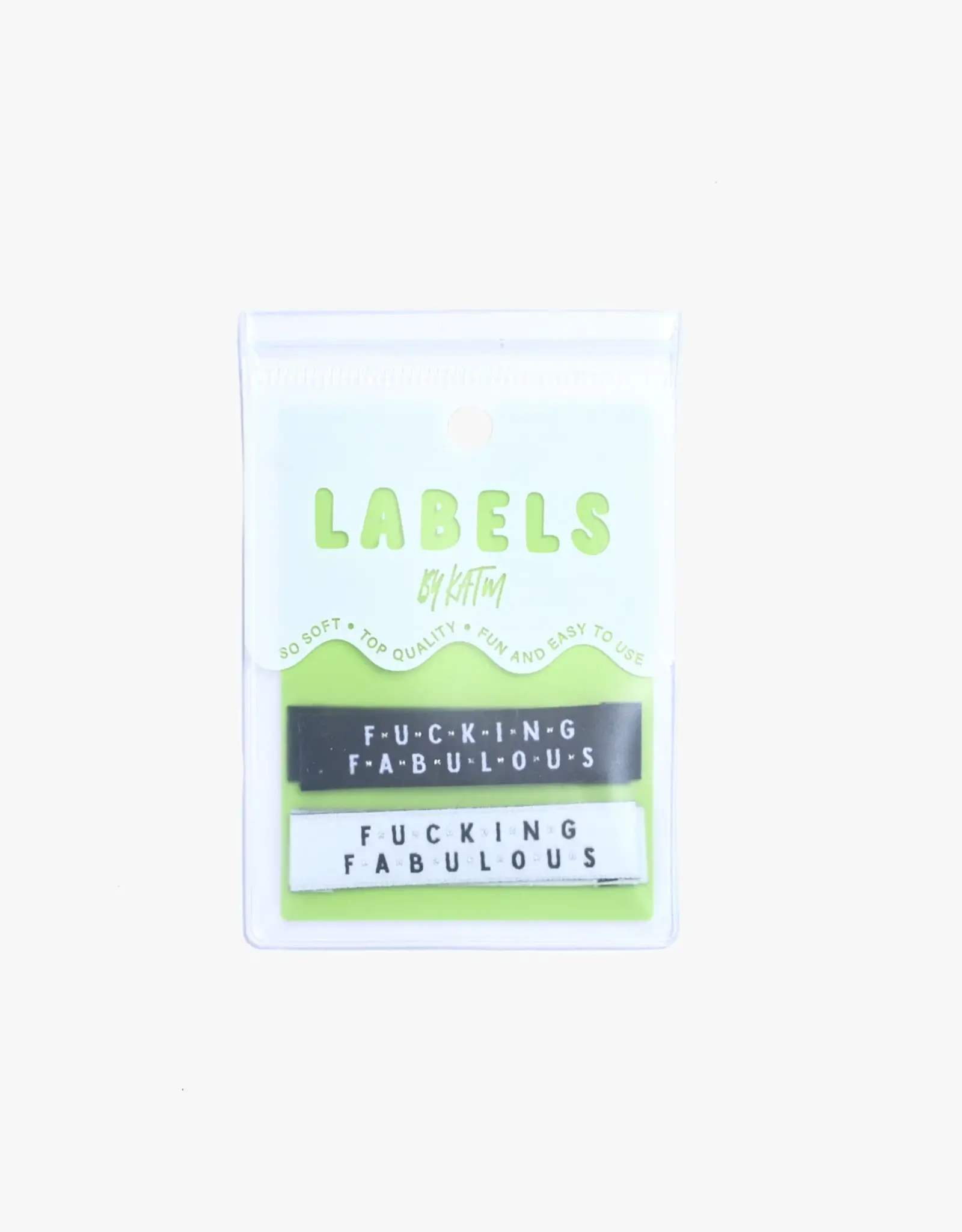 Fucking fabulous labels - 6 stuks innaailabels