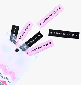 I didn't fuck it up -labels - 6 stuks innaailabels