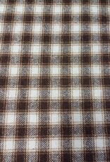 Wol geruit bruintinten