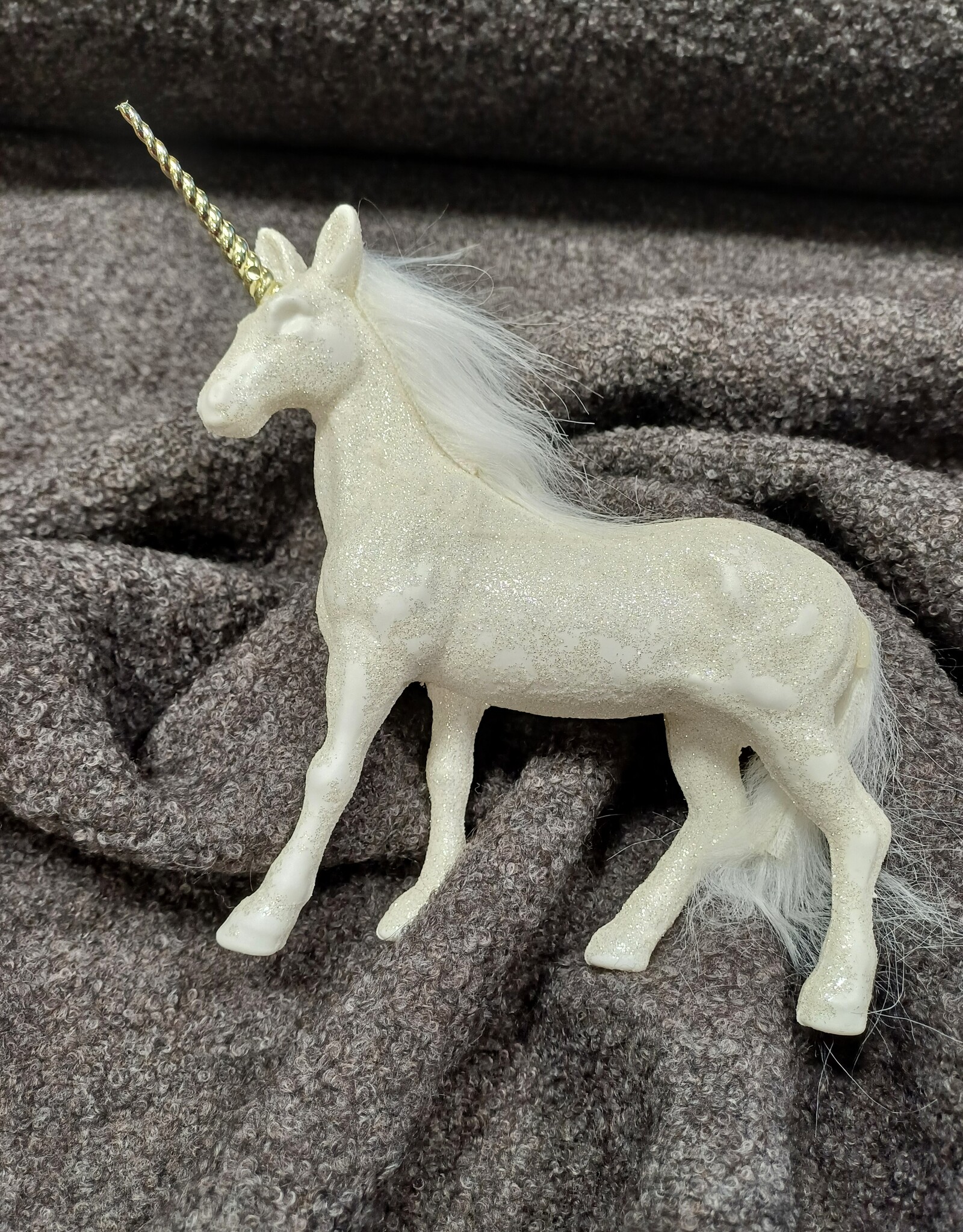 Mantelstof alpaca wol donkerbruin