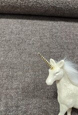Mantelstof alpaca wol donkerbruin