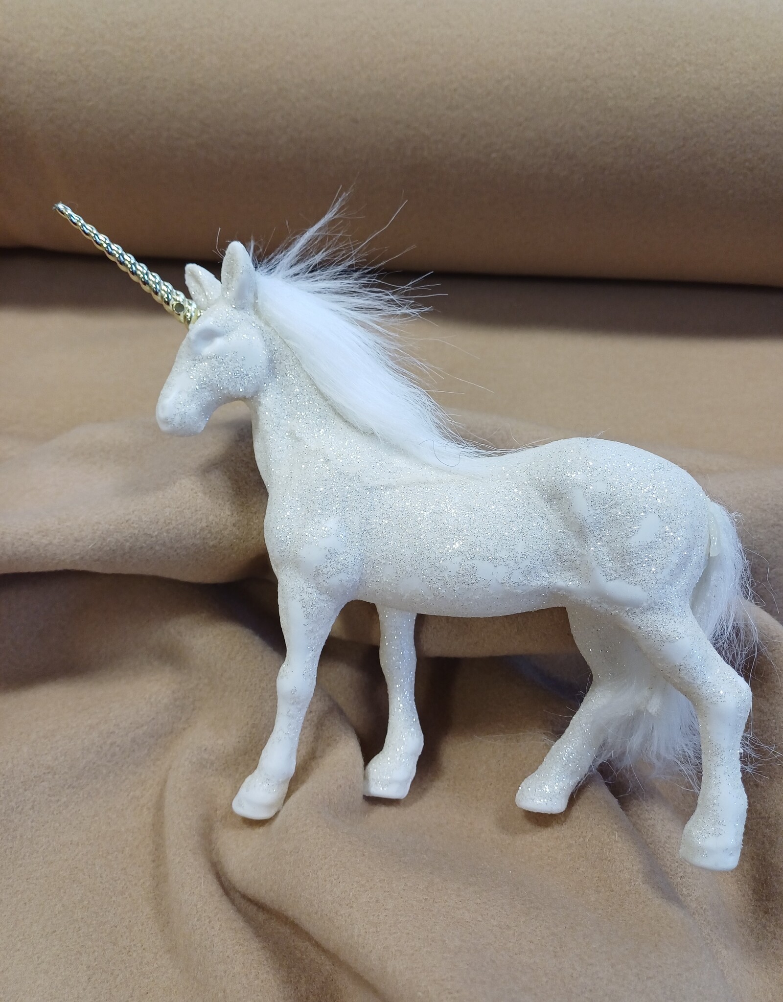 Mantelstof Kasjmier  wolvilt beige