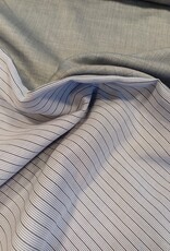 Dubbelzijdig katoen visgraat grijs, strepen