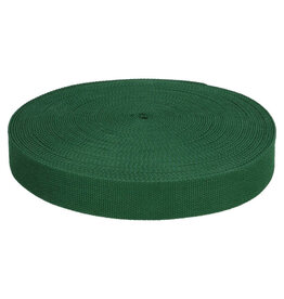 Tassenband  keperband 25mm dennengroen