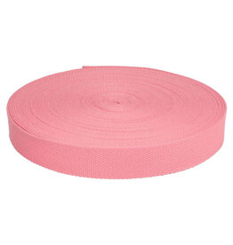 Tassenband  keperband 25mm roze