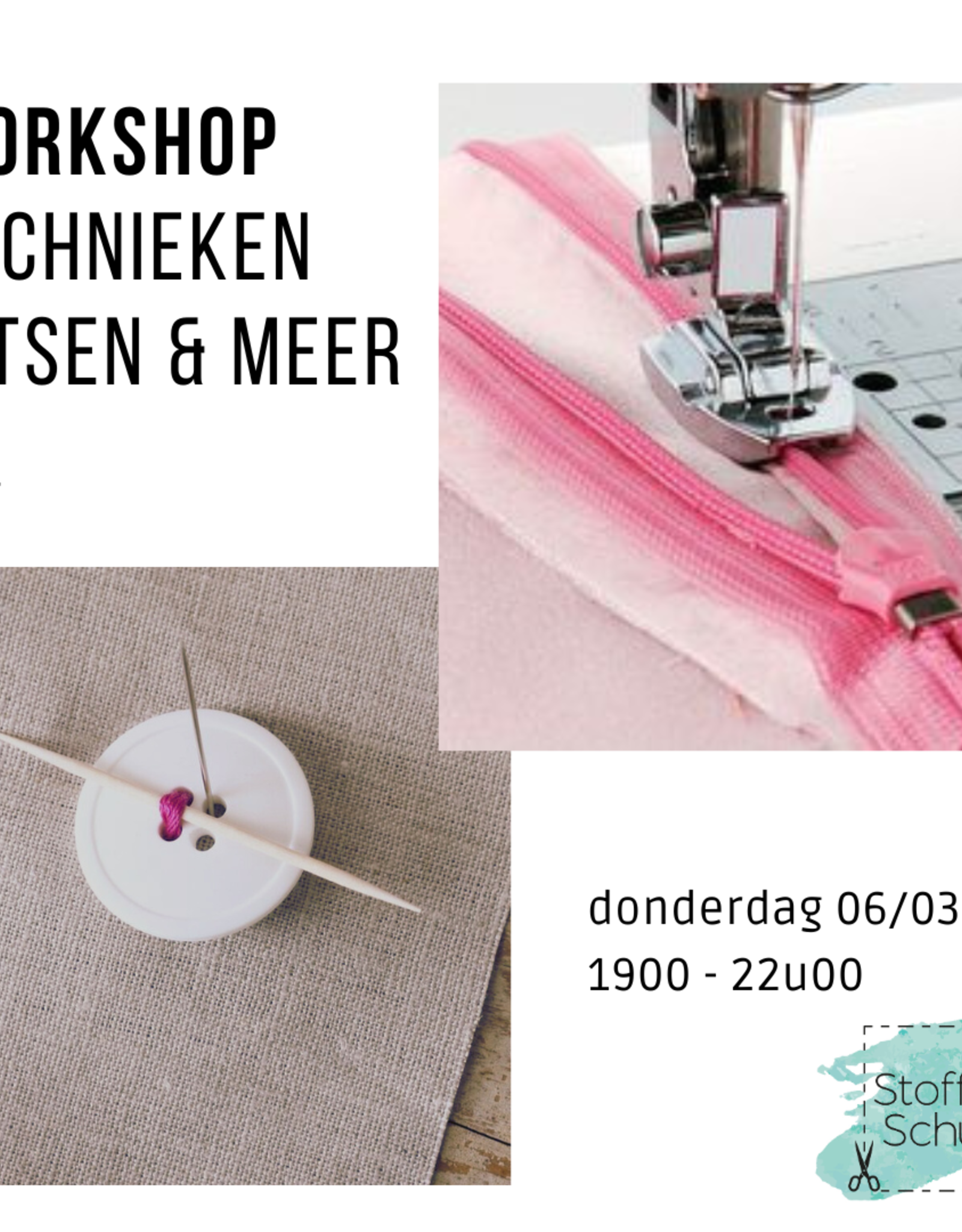 workshop Workshop  technieken ritsen & knopen 6/03/2025