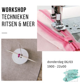workshop Workshop  technieken ritsen & knopen 6/03/2025