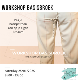 workshop Workshop basisbroek 25/01/2025