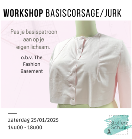 Workshop basiscorsage/jurk 25/01/2025