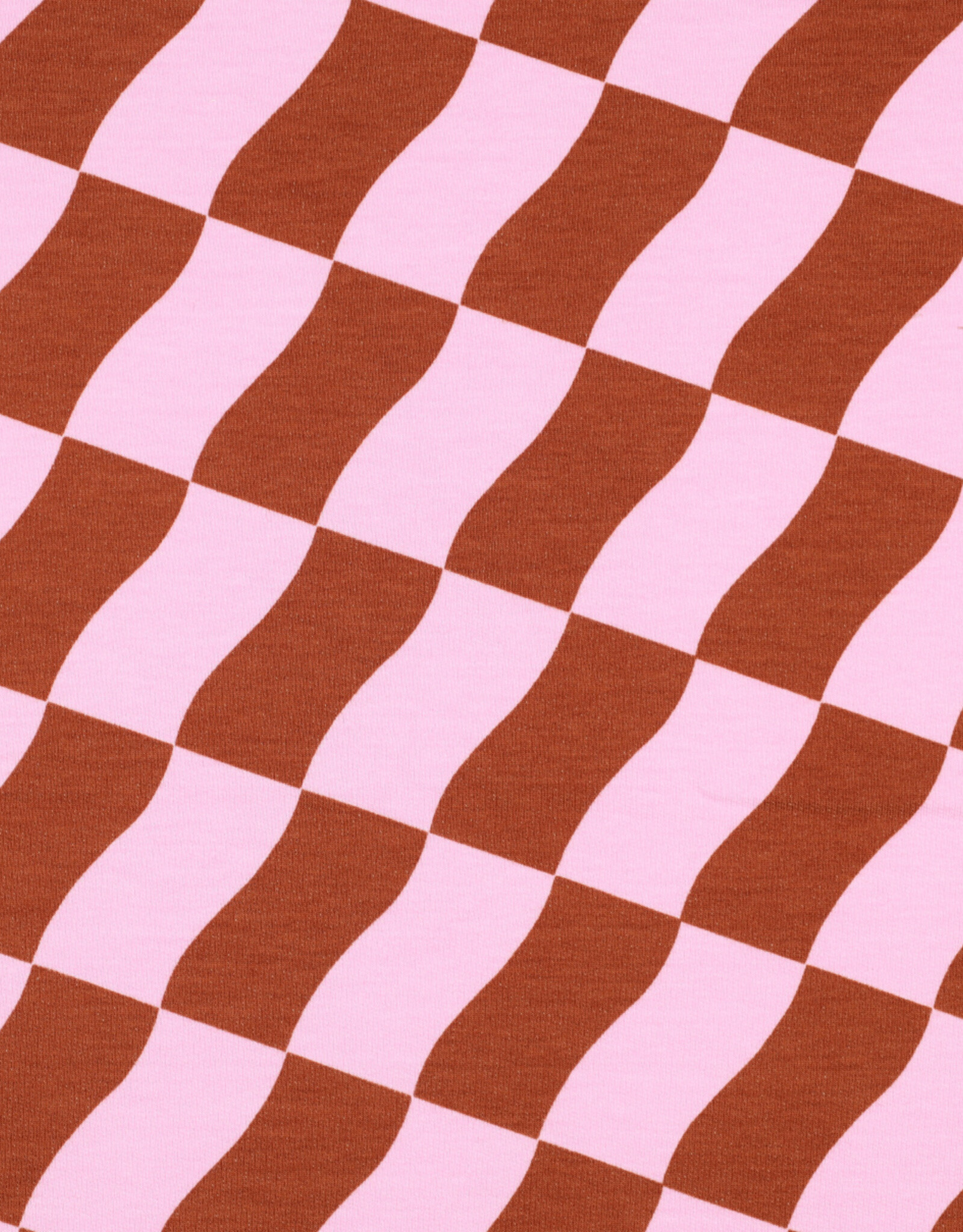 Soft sweat check roze- bruin