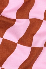 Soft sweat check roze- bruin