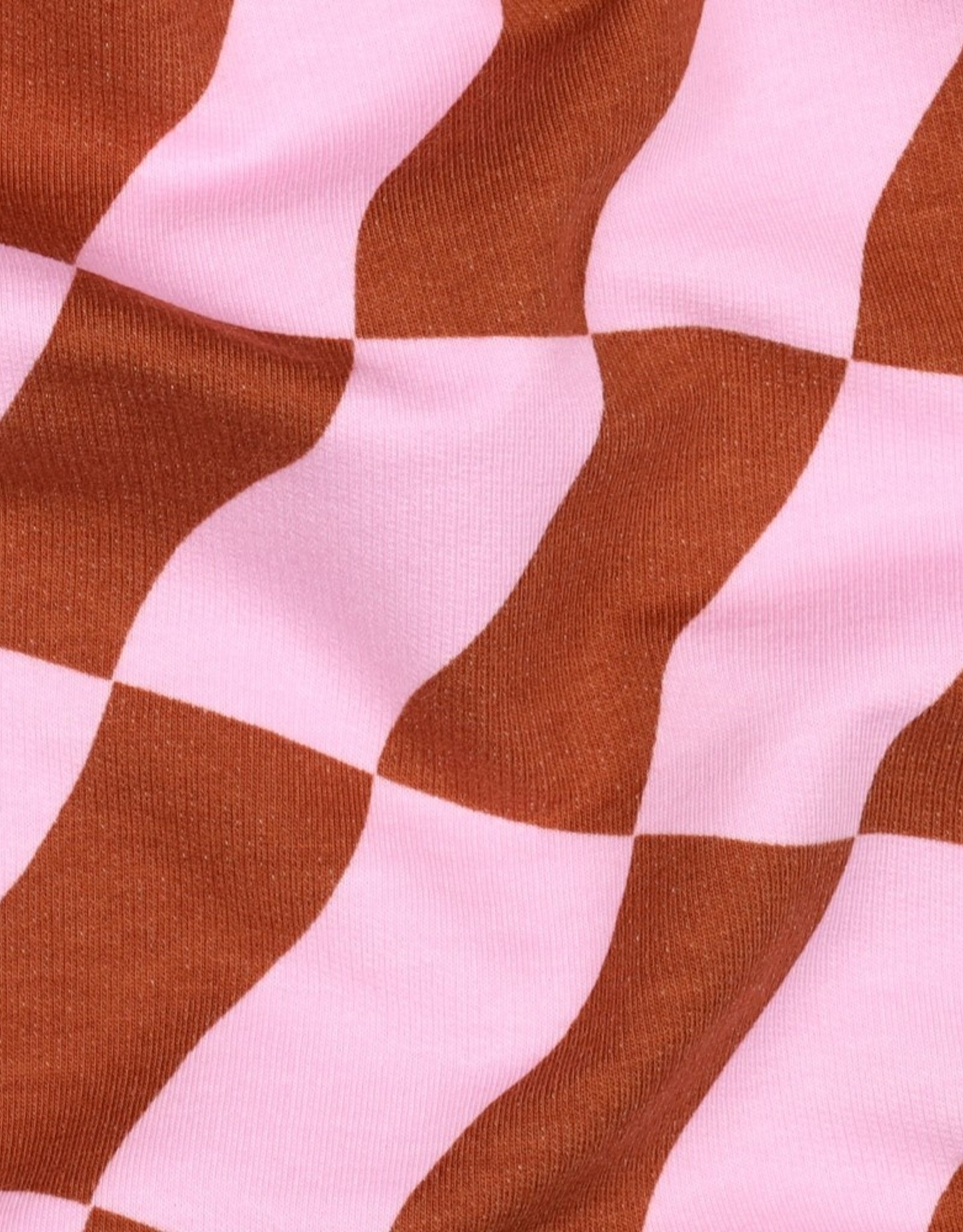 Soft sweat check roze- bruin