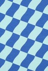 Soft sweat check blauw - mint