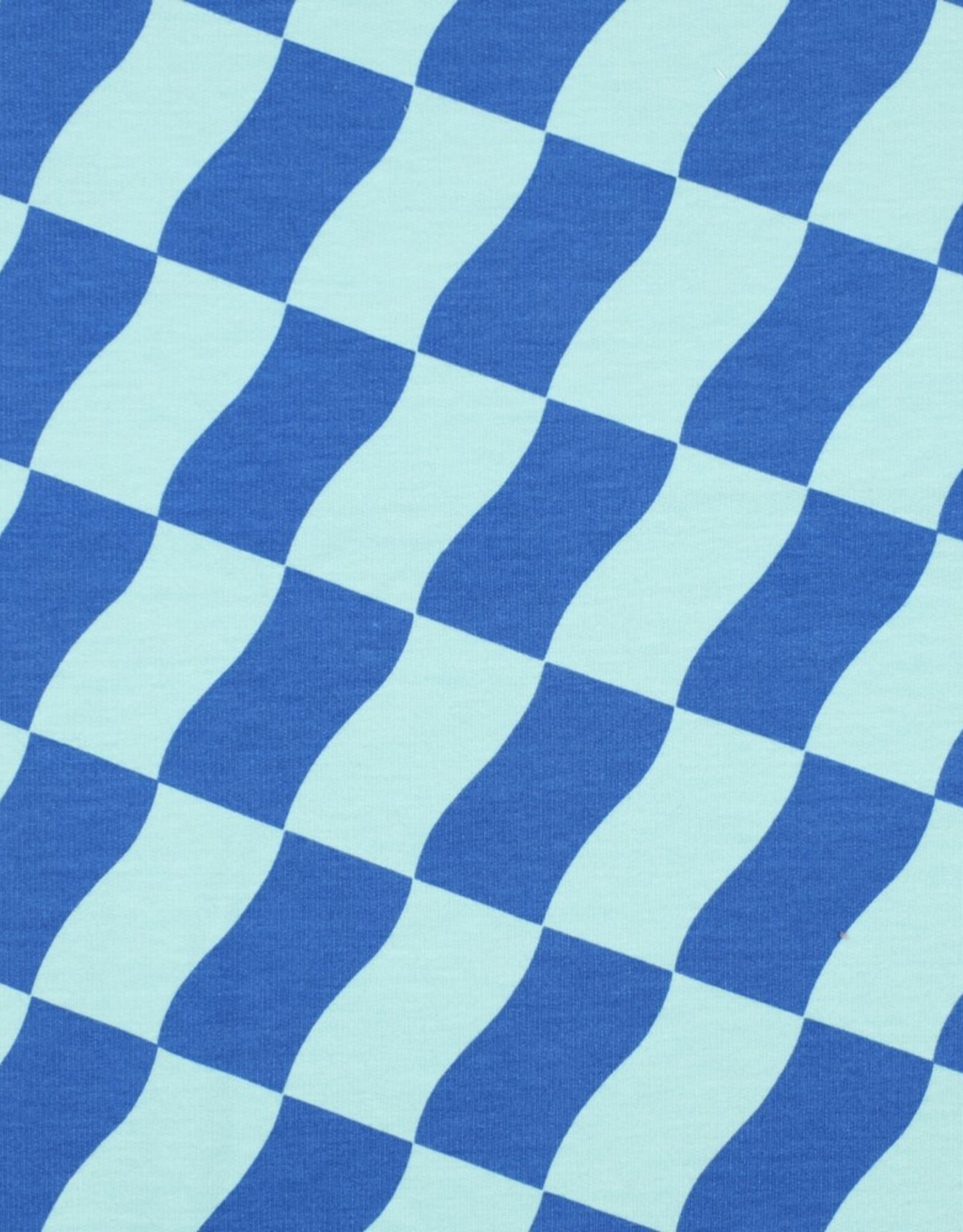 Soft sweat check blauw - mint