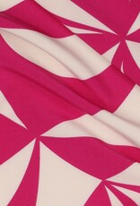 Stoffenschuur selectie Magnolia stretch geometric fuchsia