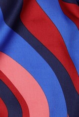 Katoen satijn abstract roze, blauw swirl Katoen satijn abstract roze, blauw swirl