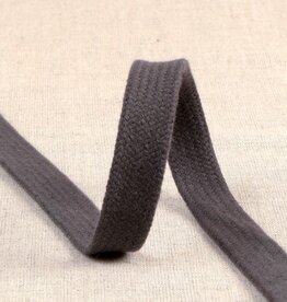 Stoffenschuur selectie Platte veter 15mm col 0.38 donker grijs