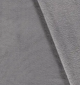 COUPON 80X150CM Wellnessfleece grijs