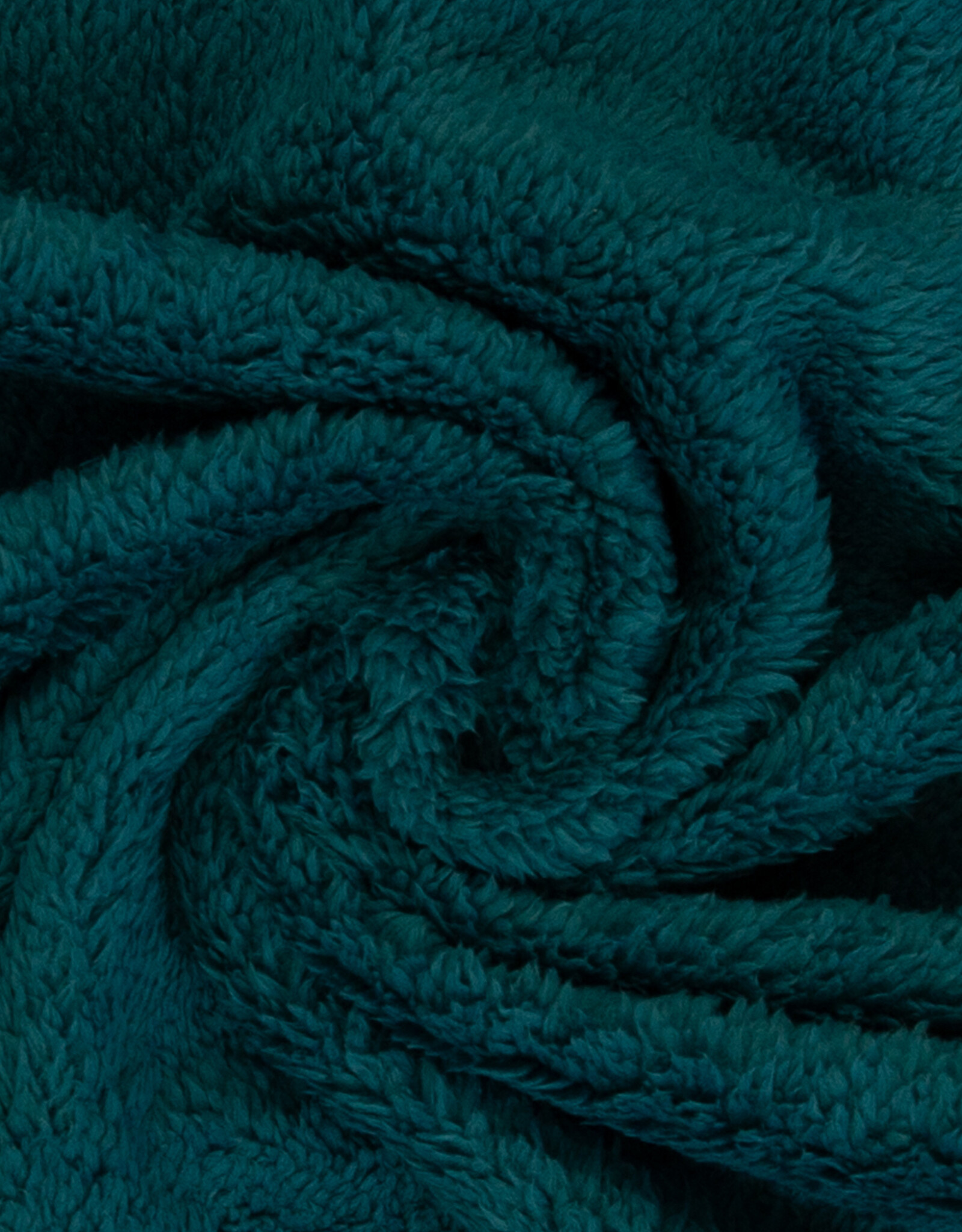 Dubbelzijdige fleece Tamme  petrol