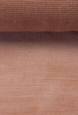 Velvet fijne rib stretch Peache