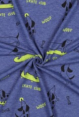 Jersey skate club dogs kobalt melange Jersey skate club dogs kobalt melange