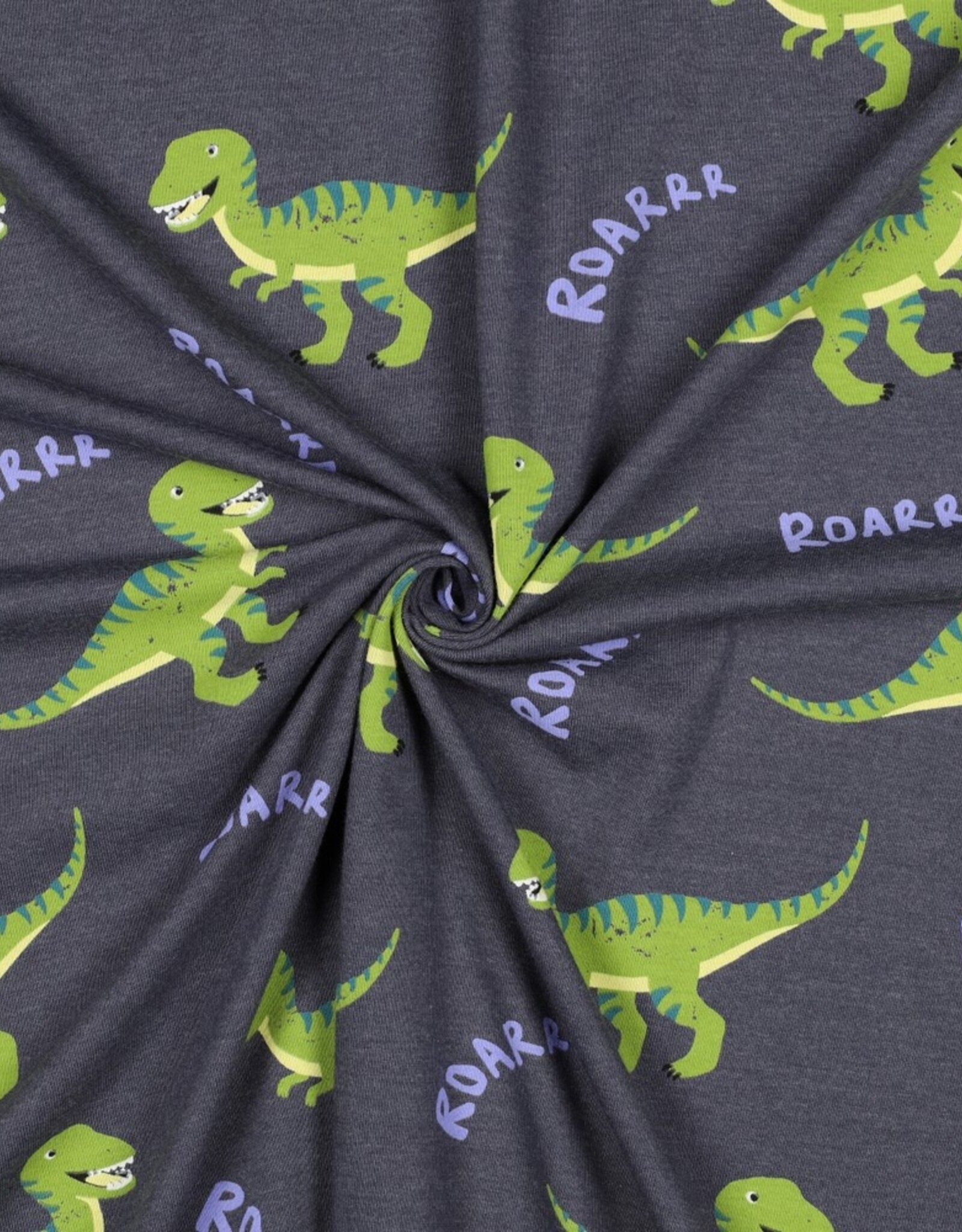 Jersey dinosaurus roarrr melange indigo